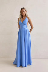 Secret Strolls Maxi Dress Blue