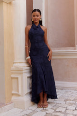 Letters Of Love Halter Maxi Dress Navy