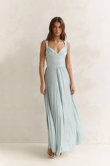 Song Of The Sky Plisse Maxi Dress Sage
