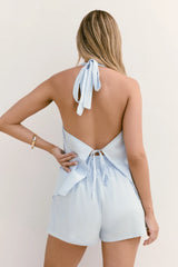 Evelyn Halter Top Blue