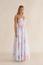 Fresh Florals Maxi Dress Mint