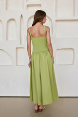 Chasing Pavements Maxi Dress Green