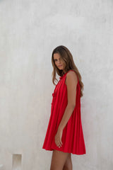 Citrine Delights Mini Dress Red