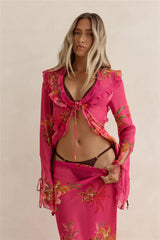 Soft Island Dreams Long Sleeve Top Pink