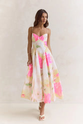 Field Of Wishes Maxi Dress Yellow Floral