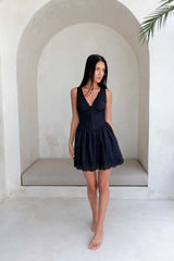 Softly Dreaming Mini Dress Black