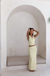 Words Of Wisdom Maxi Skirt Yellow