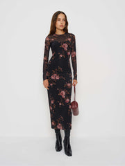 Rene Mesh Knit Dress