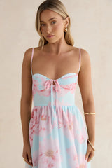 Fresh Florals Maxi Dress Mint