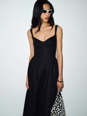 Petites Birdie Linen Dress