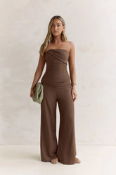 Laidback Lover Strapless Set Brown