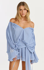 Lioness - Elements Mini Dress - In Slate Blue