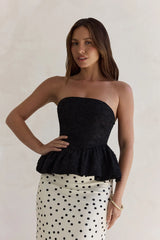 Wardrobe Winner Strapless Top Black