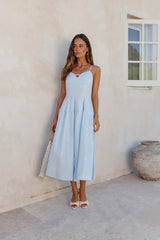 Rising Suns Midi Dress Blue