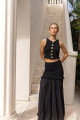 Dear Valentine Maxi Skirt Black