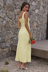 Lemon Squeeze Maxi Dress Yellow