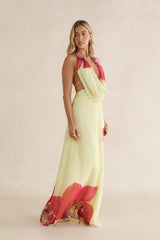 Orchid Oasis Maxi Dress Yellow