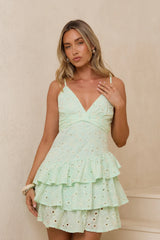 Sweet Flirtations Mini Dress Mint
