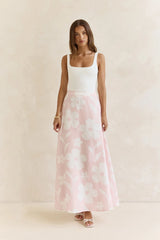 Shining Lights Maxi Skirt Pink