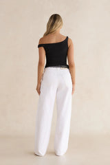 Sunset Ride Mesh Off Shoulder Black