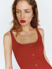 Fraise Linen Dress