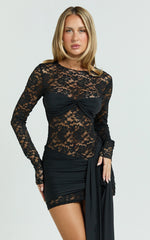 Lioness - Midnight Mini Dress - In Onyx