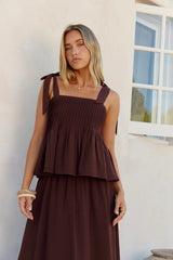 In The Highlight Top Brown