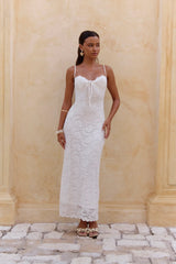 Gloria Lace Maxi Dress White