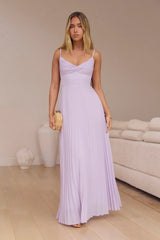 Better Days Plisse Maxi Dress Lilac