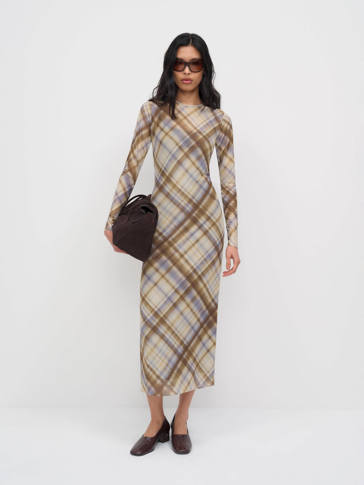 Rene Mesh Knit Dress