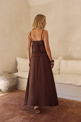 Wave Chaser Top Brown
