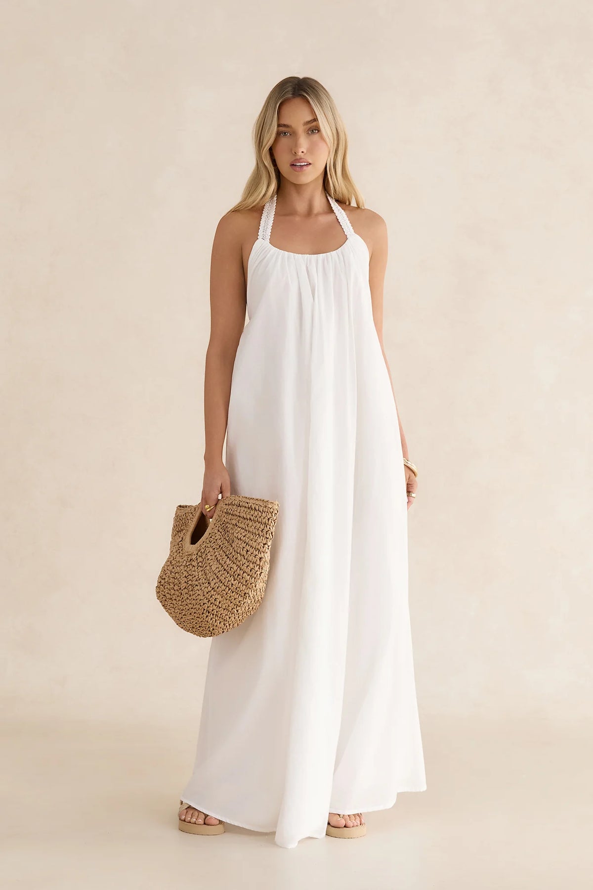 Valencia Maxi Dress White