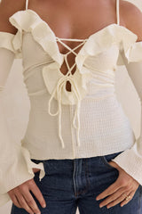 Tonic Of Dreams Long Sleeve Top Cream