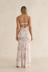 Midday Dreaming Strapless Maxi Dress Pink Multi